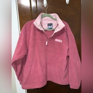 Vintage Big Dogs Pink Fleece Women's Sweater